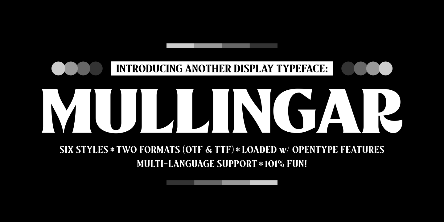 Пример шрифта Mullingar